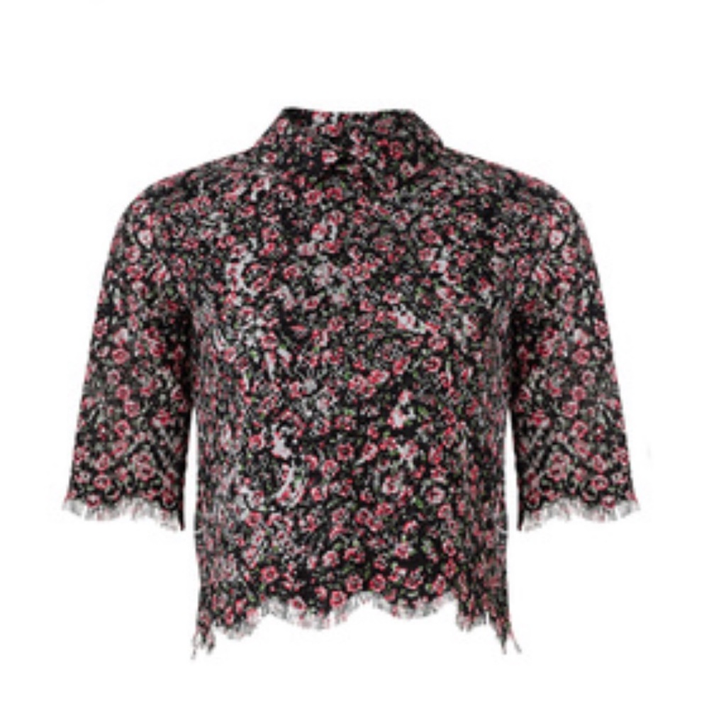 The Kooples Floral Lace Top